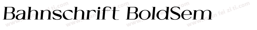 Bahnschrift BoldSem字体转换